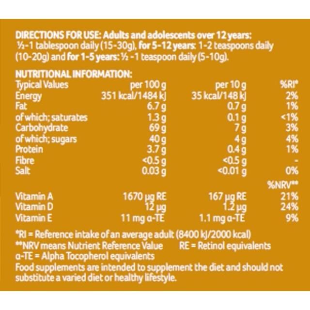 Potters Herbals Malt Extract with Cod Liver Oil Liquid 650g