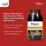 Potters Herbals Malt Extract with Cod Liver Oil Liquid 650g