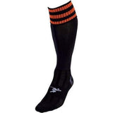 Precision Kids Pro Football Socks (12 -2) Black/Tangerine