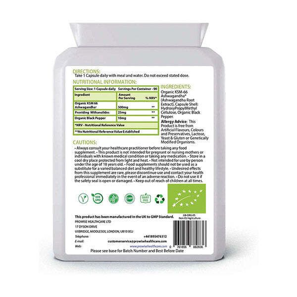 Prowise KSM-66 Ashwagandha 500mg 90 Capsule