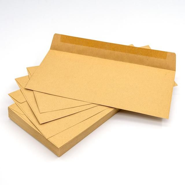 Pukka Pad 50 Pack Envelopes - DL Manilla Gummed 110mm x 220mm 50 per pack