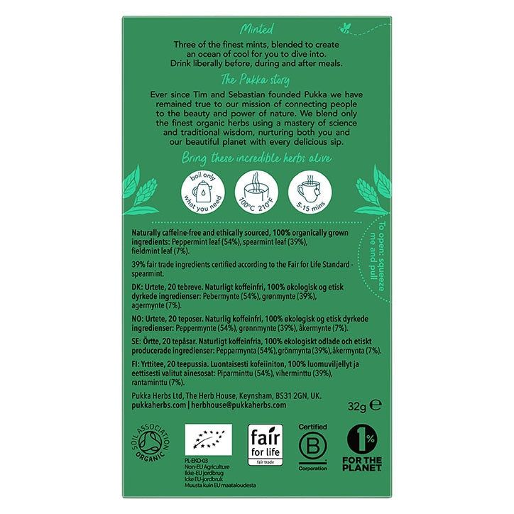 Pukka Three Mint 20 Tea Bags