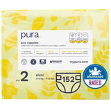 Pura Eco Nappies Size 2 (3-6kg) 4 x 38 per pack
