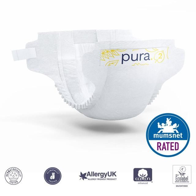 Pura Eco Nappies Size 2 (3-6kg) 4 x 38 per pack