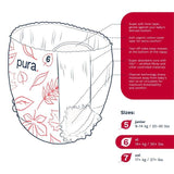Pura Eco Nappy Pants Size 6 (14Kg+) Mega Pack 6 x 18 per pack