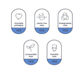 Pura Flushable Toilet Tissue Wipes Multipack 14 x 40 per pack