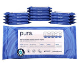 Pura Flushable Toilet Tissue Wipes Multipack 14 x 40 per pack