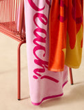 Pure Cotton Slogan Beach Towel