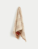Pure Cotton Striped Fringed Towel