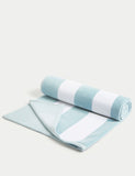 Pure Cotton Striped Sand Resistant Beach Towel