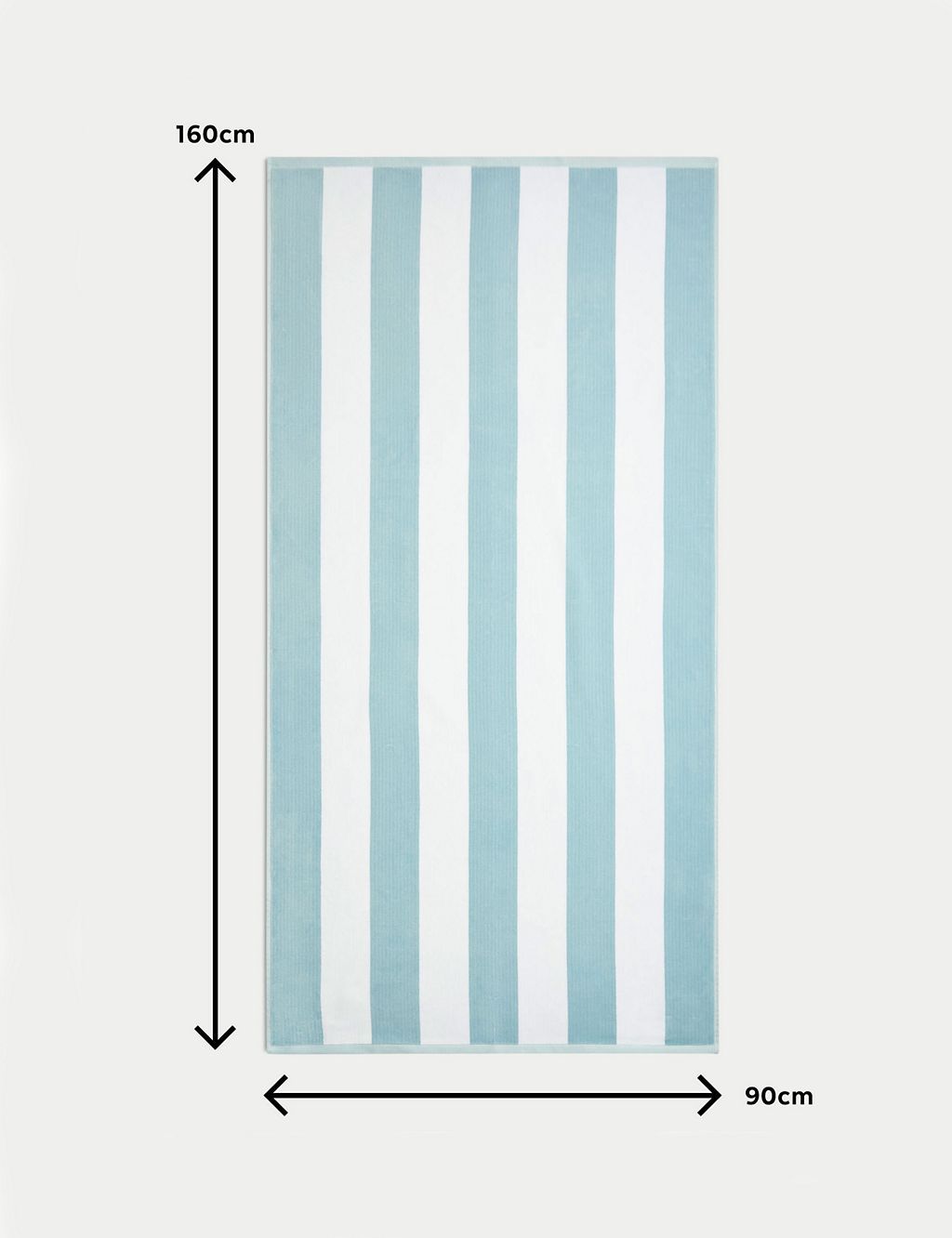 Pure Cotton Striped Sand Resistant Beach Towel