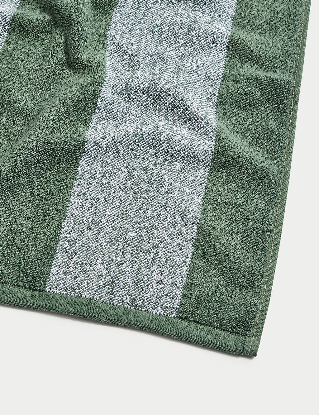 Pure Cotton Striped Towel Clay