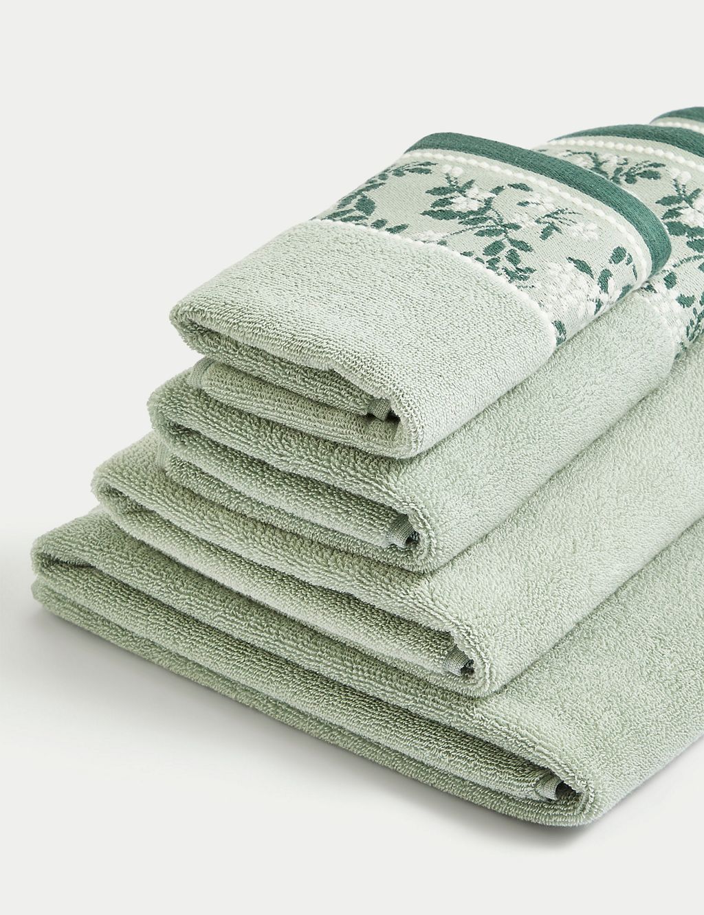Pure Cotton Woven Floral Towel