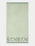 Pure Cotton Woven Floral Towel
