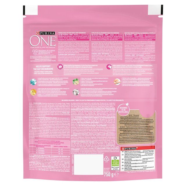 Purina One Kitten Chicken Dry Cat Food 750g
