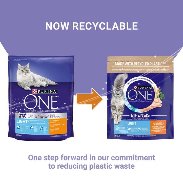 Purina One Light Chicken Dry Cat Food 750g