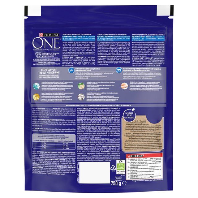 Purina One Senior 11+ Chicken Dry Cat Food 750g