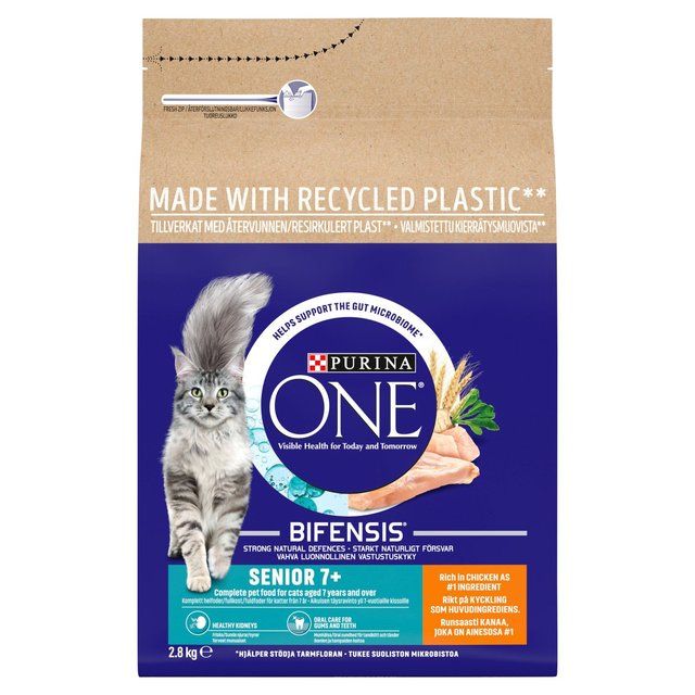 Purina One Senior 7+ Chicken Dry Cat Food 2.8kg
