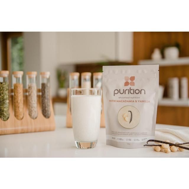 Purition Macadamia & Vanilla Wholefood Nutrition Powder 250g