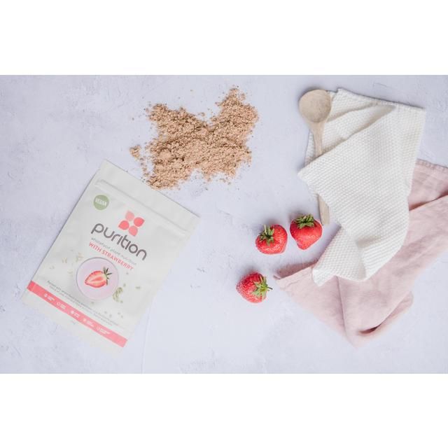 Purition Strawberry Vegan Wholefood Nutrition Powder 250g