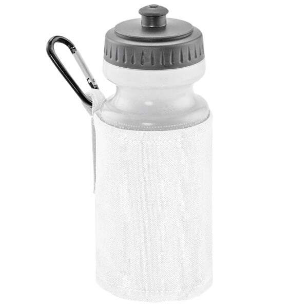 Quadra Water Bottle and Holder White