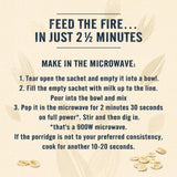 Quaker Oat So Simple Big Bowl Golden Syrup Porridge Sachets Cereal 6 per pack