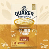 Quaker Oat So Simple Golden Syrup Porridge Sachets Cereal 10 per pack