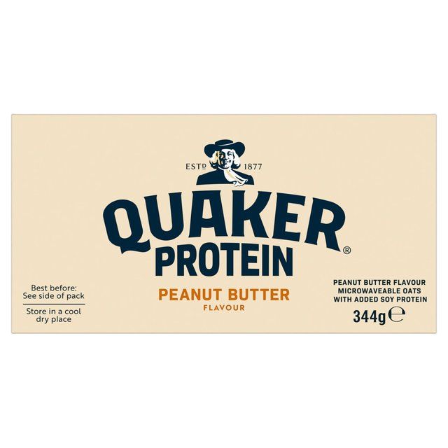 Quaker Oat So Simple Protein Peanut Butter Porridge Sachets Cereal 8 x 1 per pack