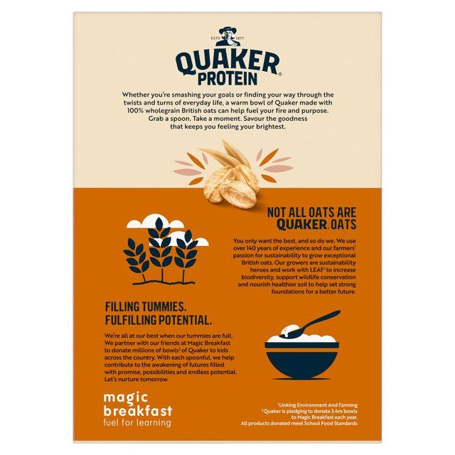 Quaker Oat So Simple Protein Peanut Butter Porridge Sachets Cereal 8 x 1 per pack
