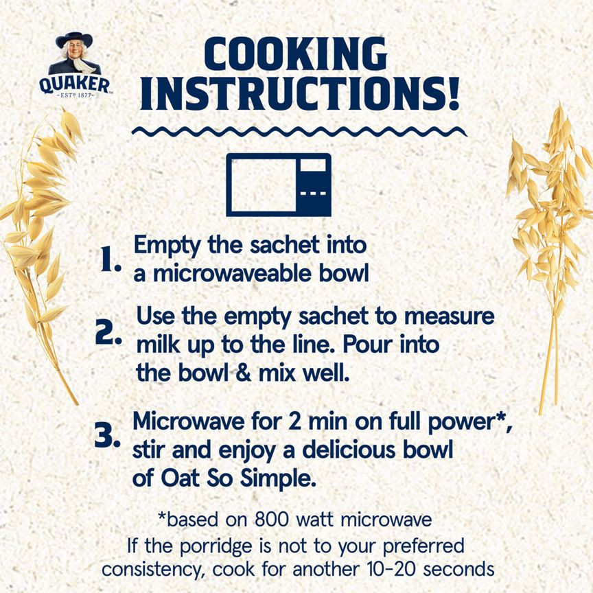 Quaker Oat So Simple Sultanas & Raisins Porridge 10 Pack