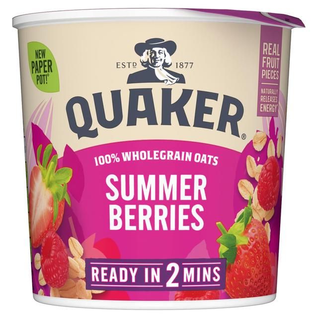 Quaker Oat So Simple Summer Berries Porridge Cereal Pot 58g