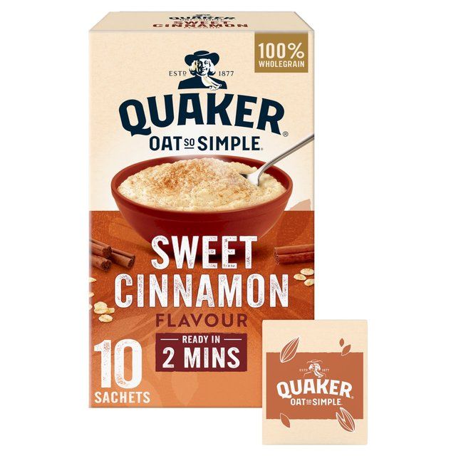 Quaker Oat So Simple Sweet Cinnamon Porridge Sachets Cereal 10 per pack