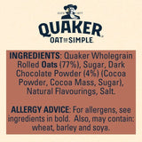 Quaker Oat So Simple Velvety Chocolate Porridge Cereal Sachets 10 per pack