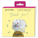 Quentin Blake Elephant Thank You Card Pack 8 per pack