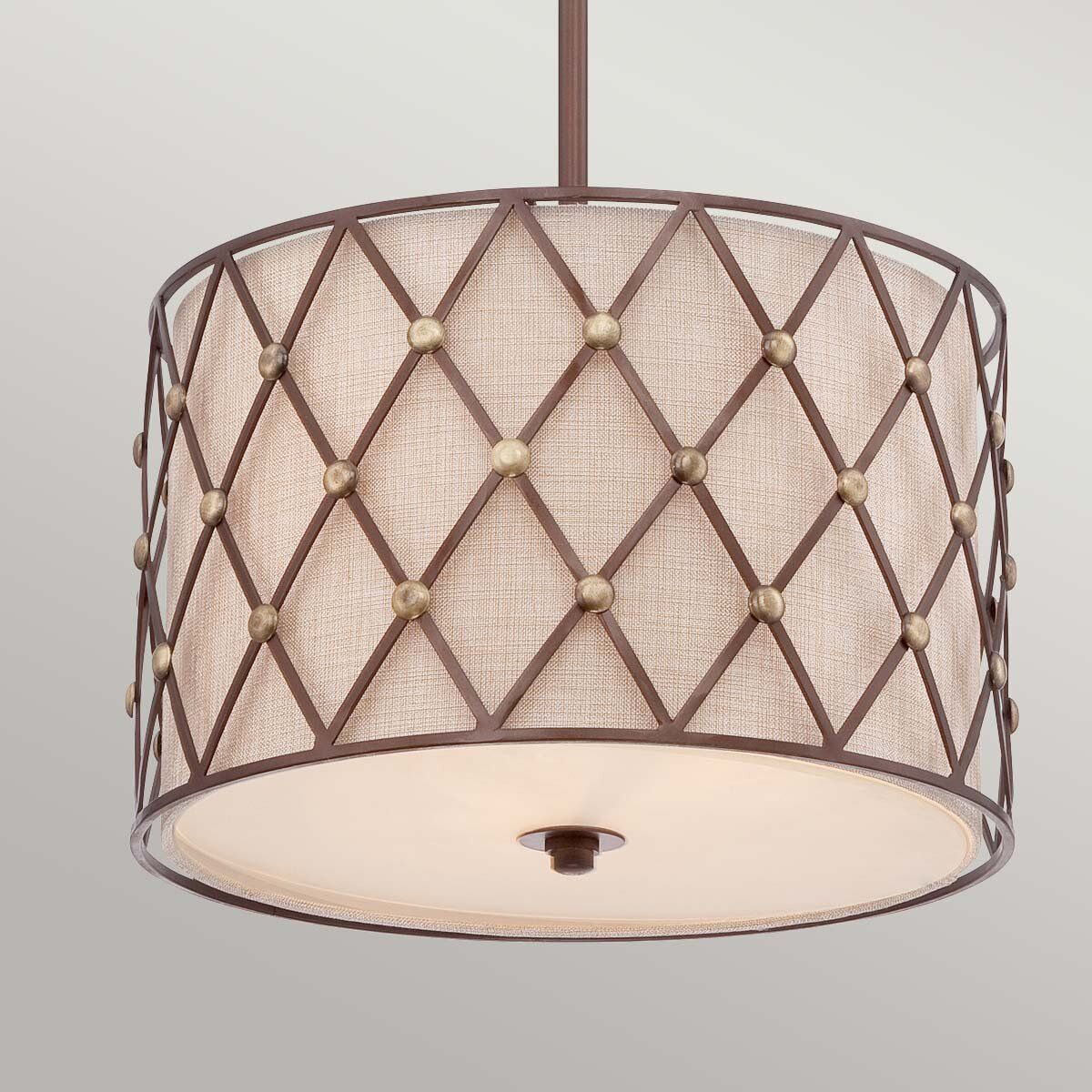 Quoizel Brown Lattice 3 Light Medium Pendant