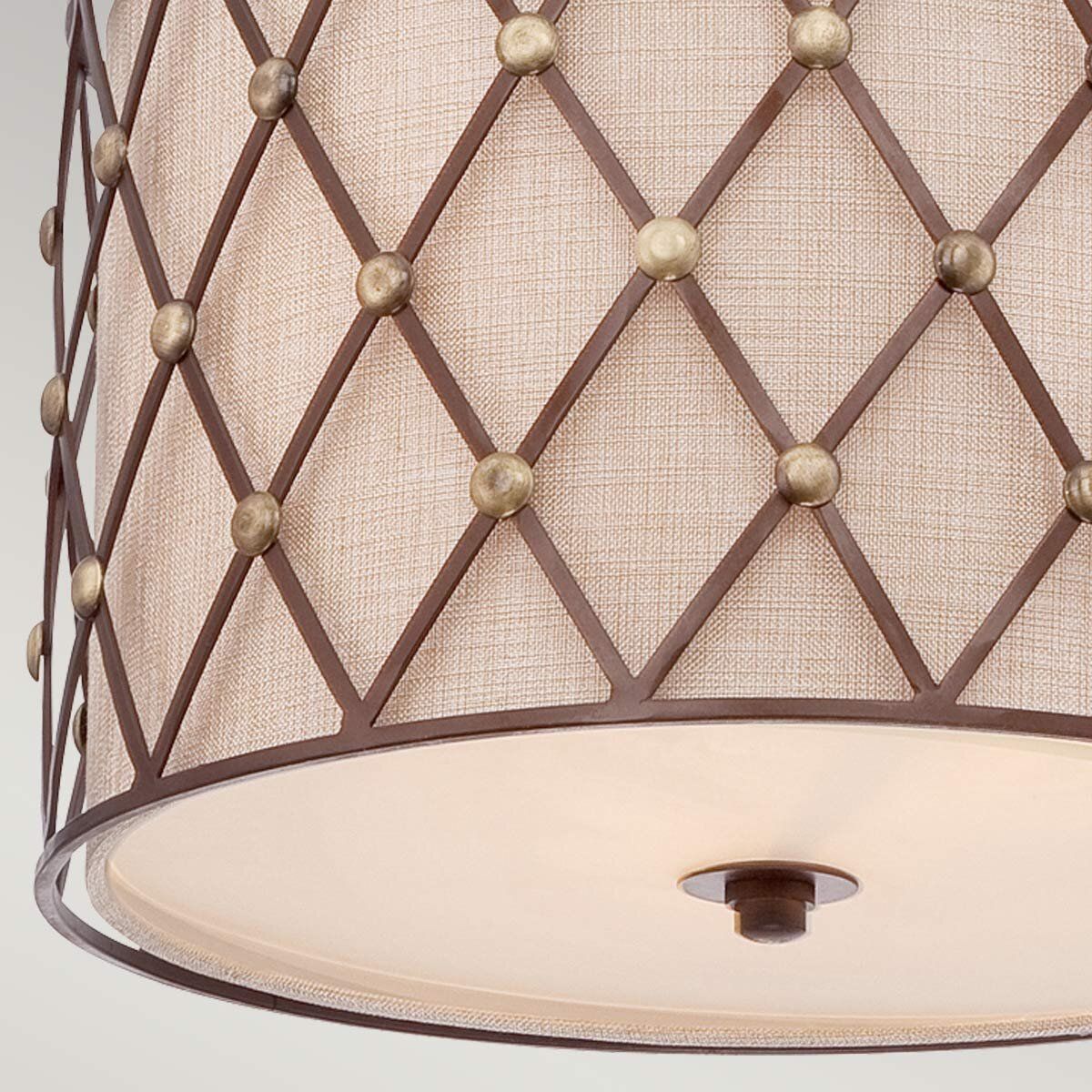 Quoizel Brown Lattice 3 Light Medium Pendant