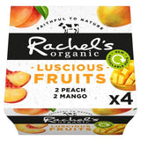 Rachel's Organic Luscious Fruits Peach & Mango 4 x 110g