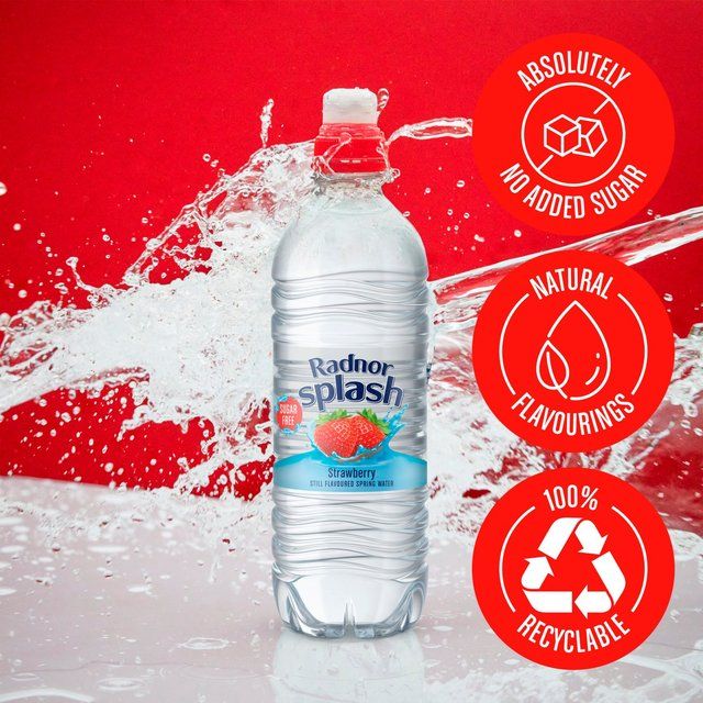 Radnor Splash Strawberry Flavoured Water 6 x 500ml