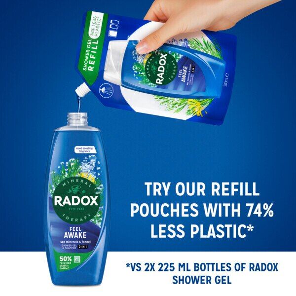Radox Feel Awake 2-In-1 Body Wash & Shampoo 225ml