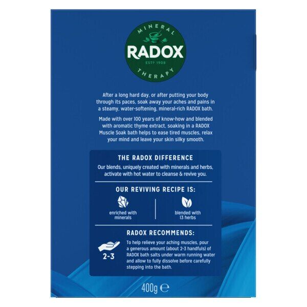 Radox Mineral Therapy Bath Salts Muscle Soak 400g