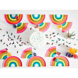 Rainbow Paper Party Plates 12 per pack