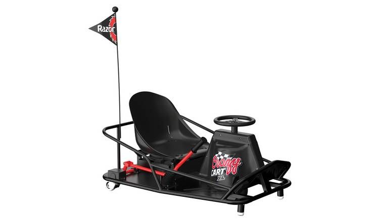 Razor Crazy Cart XL Electric Go Kart For Adults - Black