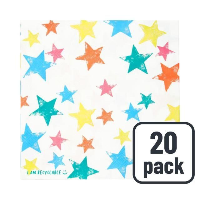 Recyclable Star Napkins 20 per pack