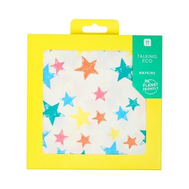 Recyclable Star Napkins 20 per pack