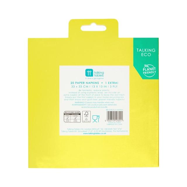 Recyclable Star Napkins 20 per pack
