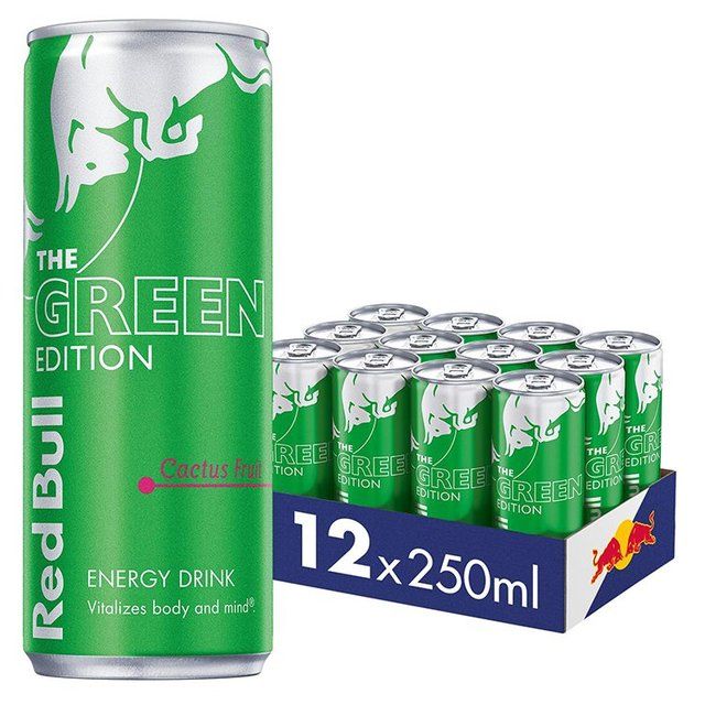 Red Bull Energy Drink Green Edition Cactus Fruit 12 x 250ml
