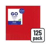 Red Compostable 2 Ply Paper Napkins   125 per pack