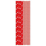 Red & White Recyclable Paper Straws 25 per pack