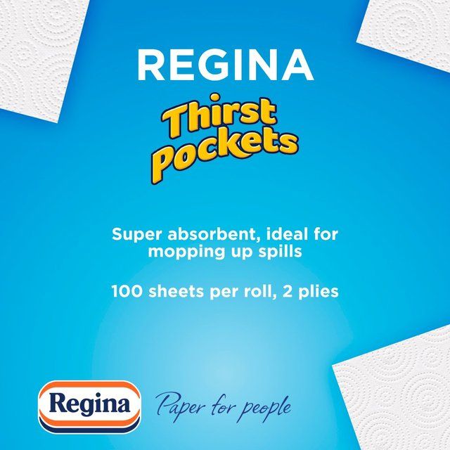 Regina Thirst Pockets Kitchen Roll 4 per pack