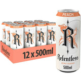 Relentless Peach Zero Sugar Energy Drink 12 x 500ml